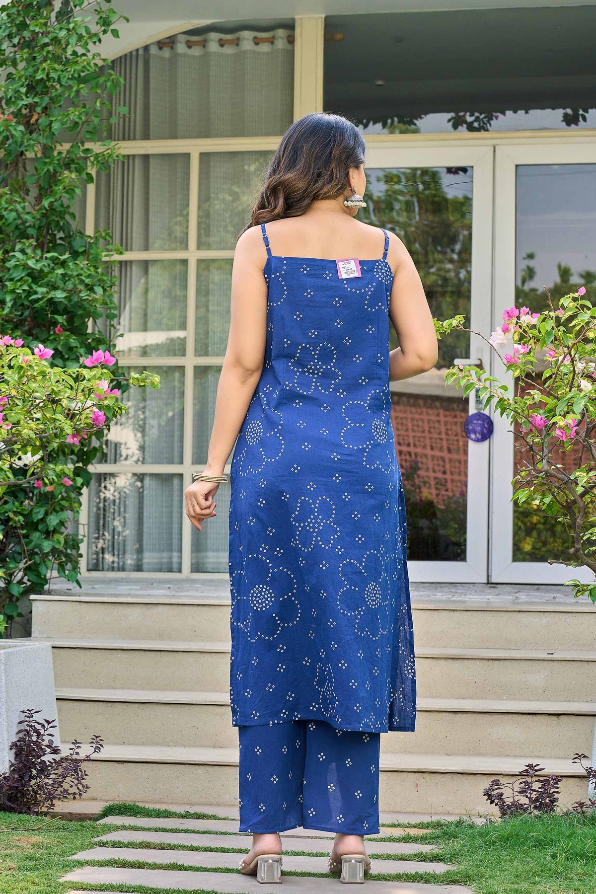 kurti set for women in dark blue