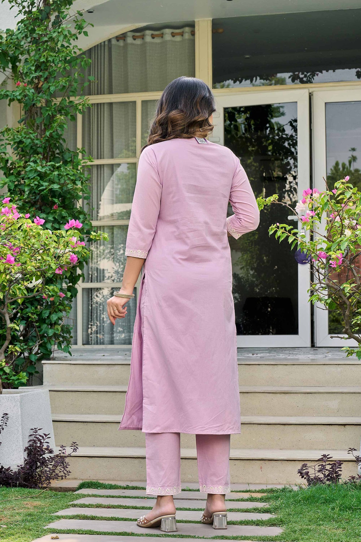 kurti set for women in light pink