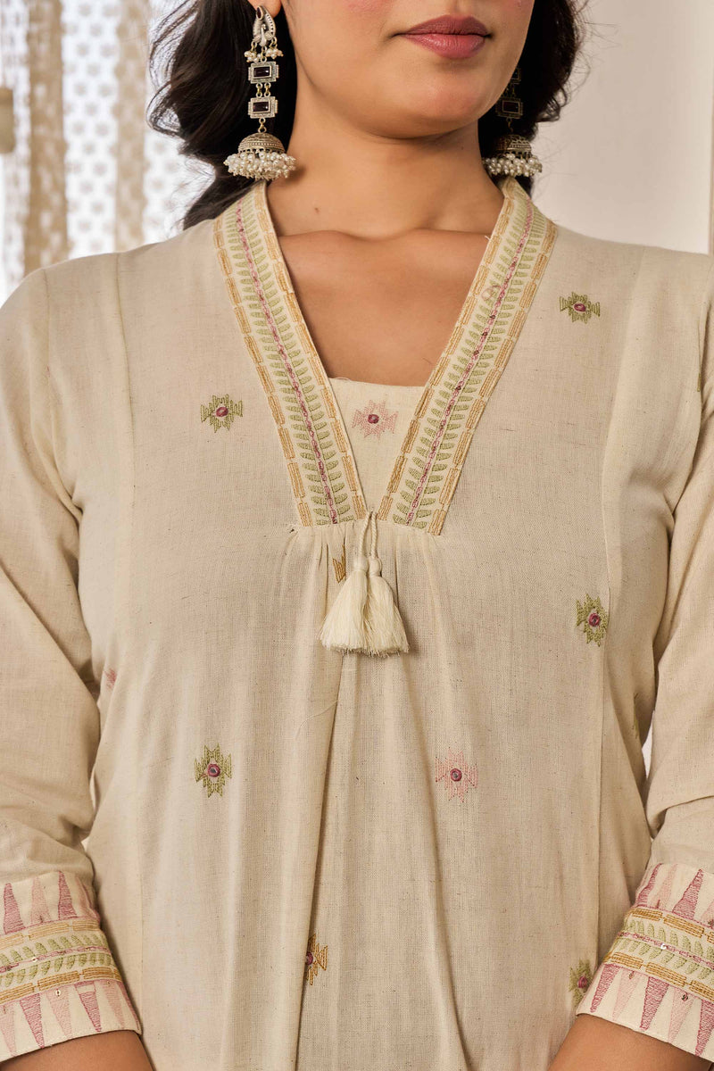 kurti set for women in white