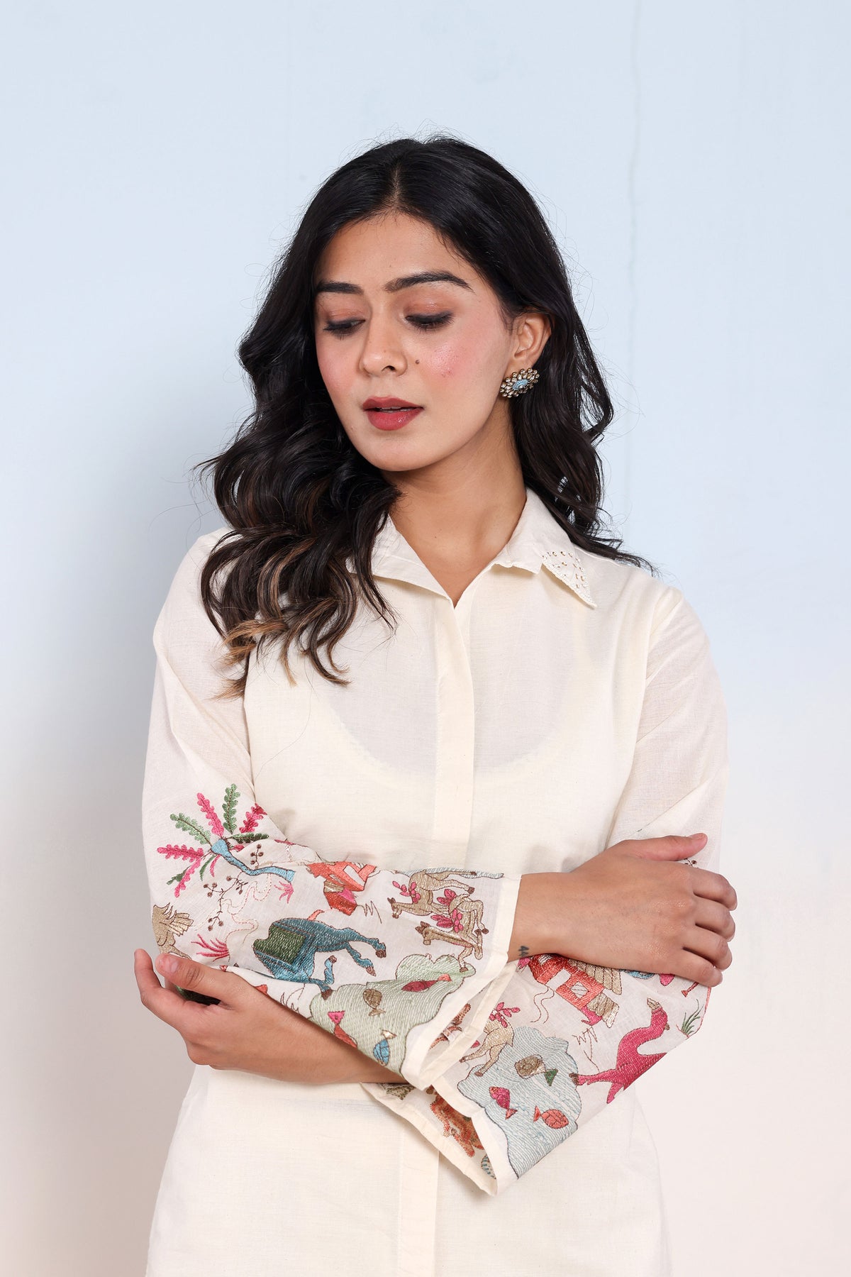 co-ord set for women in cream