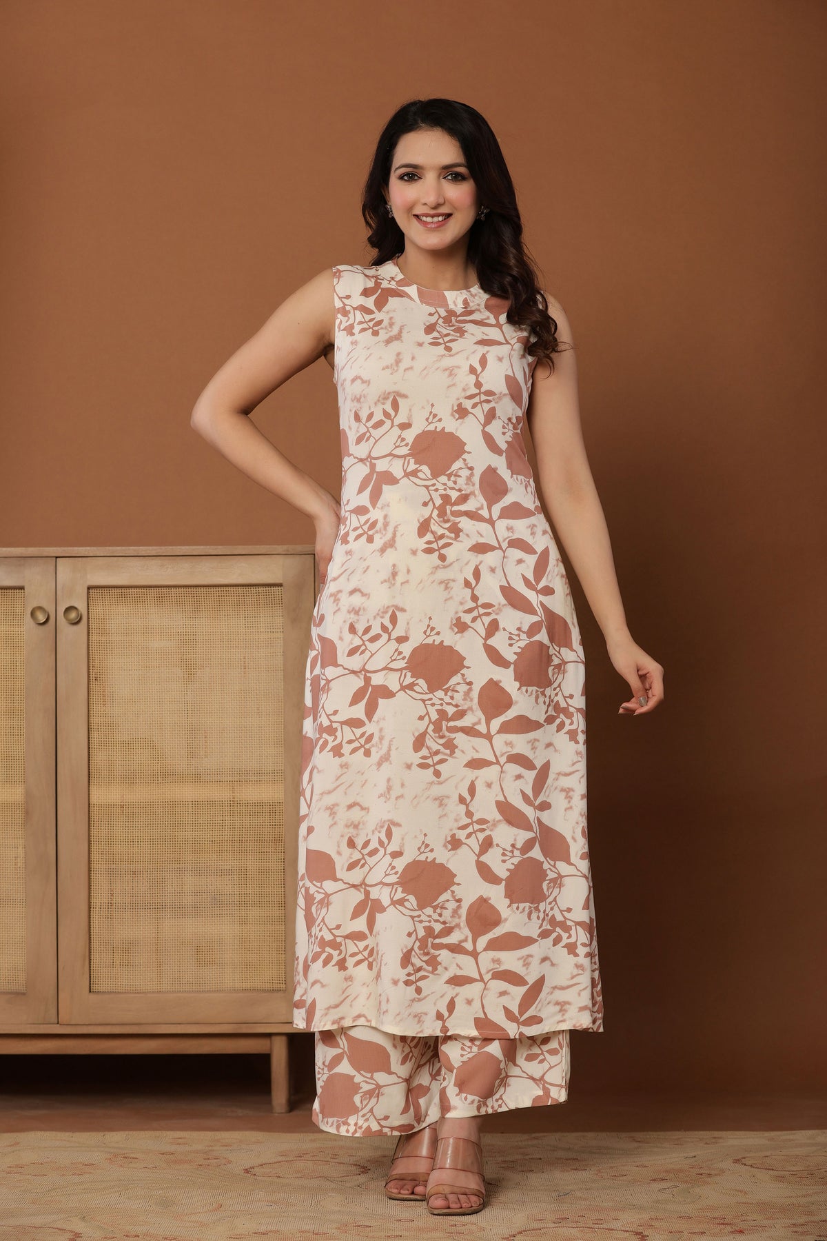 co-ord set for women in cream