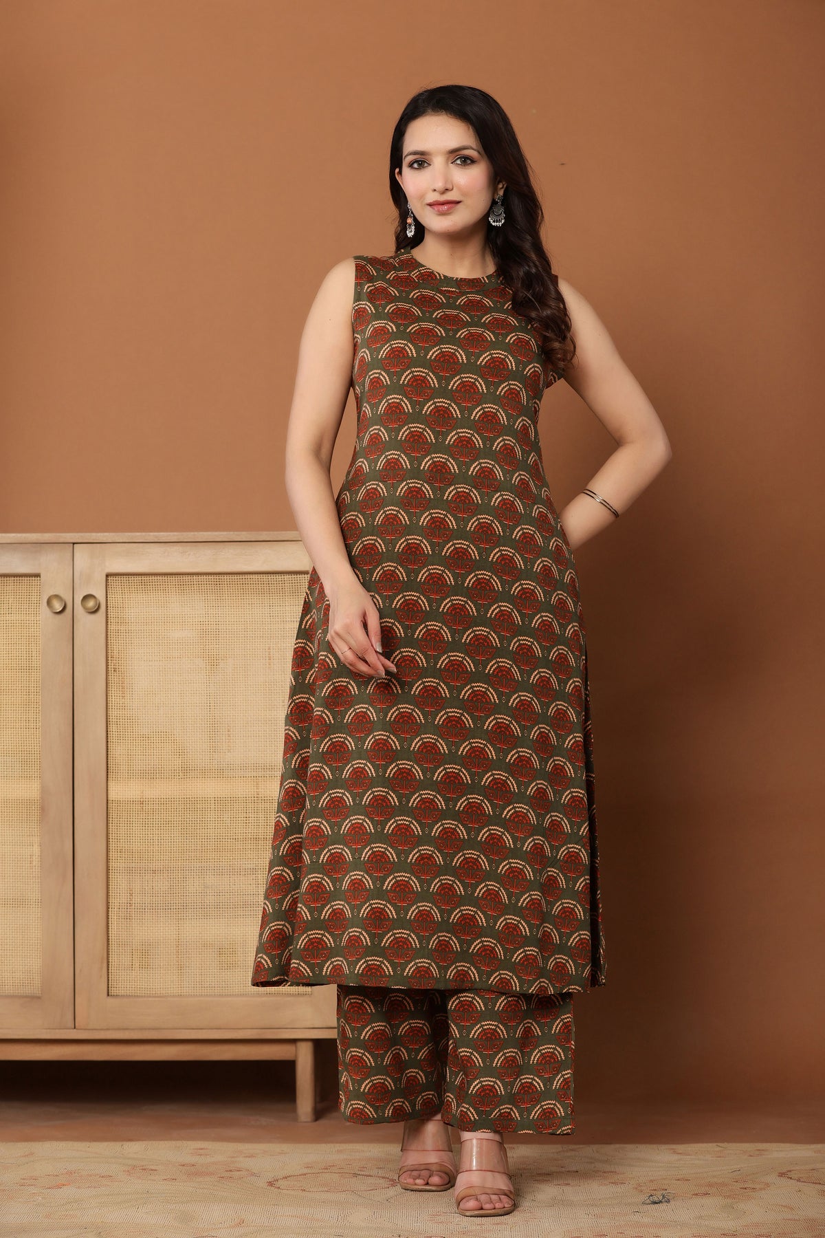 Stylish Rayon Printed A-Line Co-Ord Set