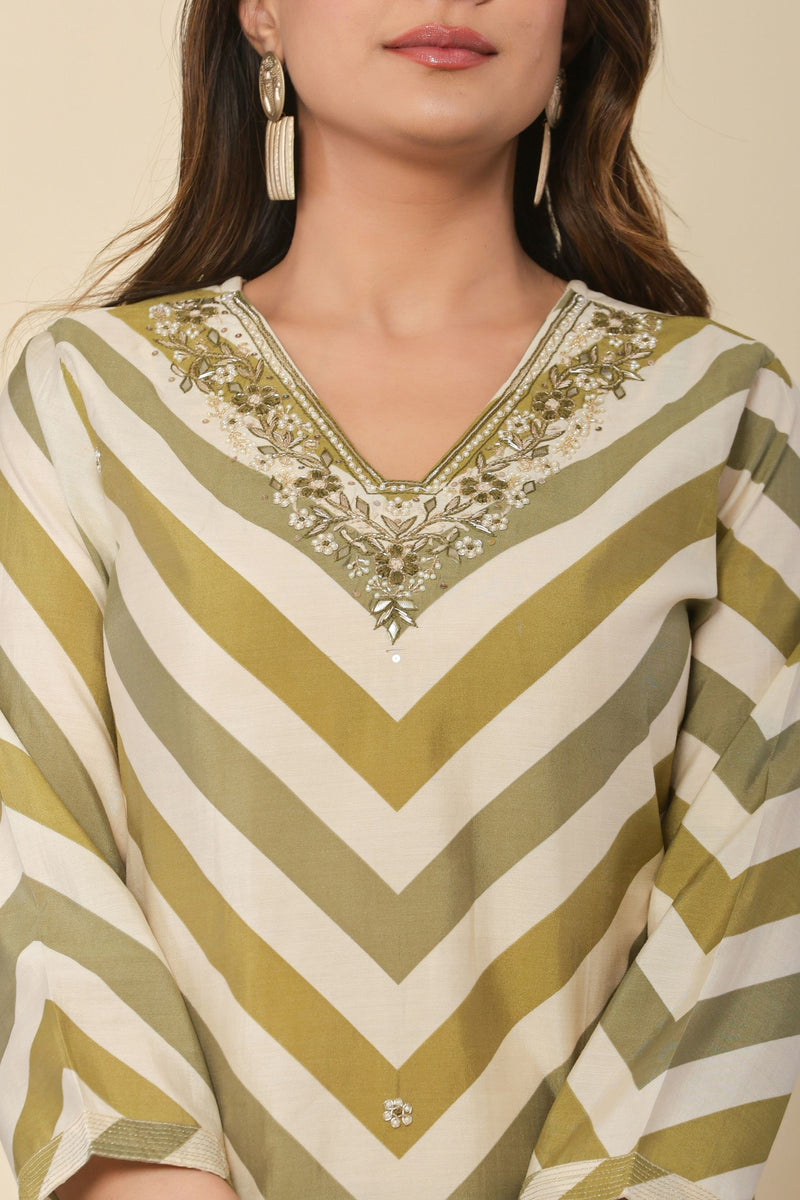 kurti set for women in green