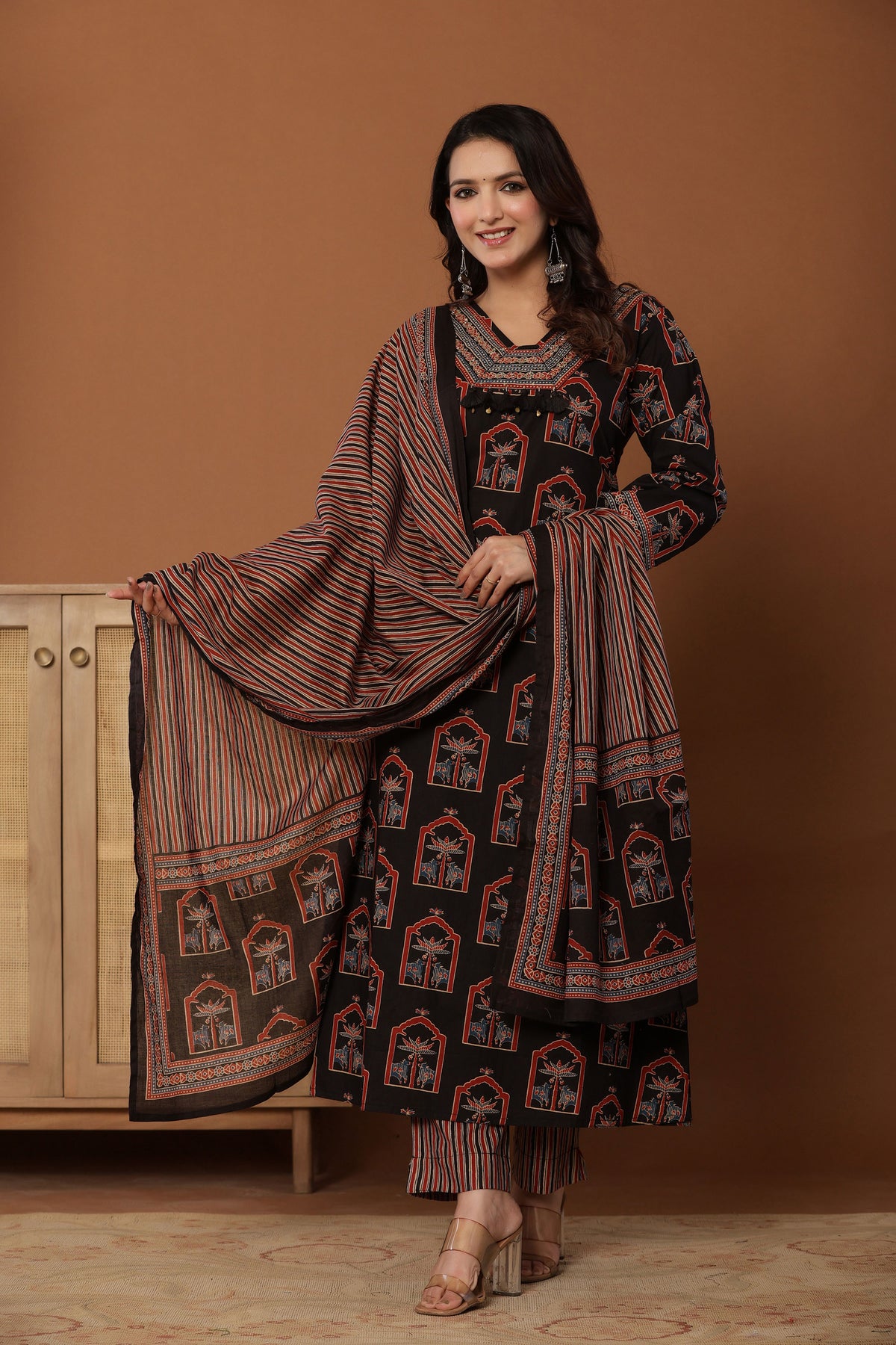 kurti set for women in black