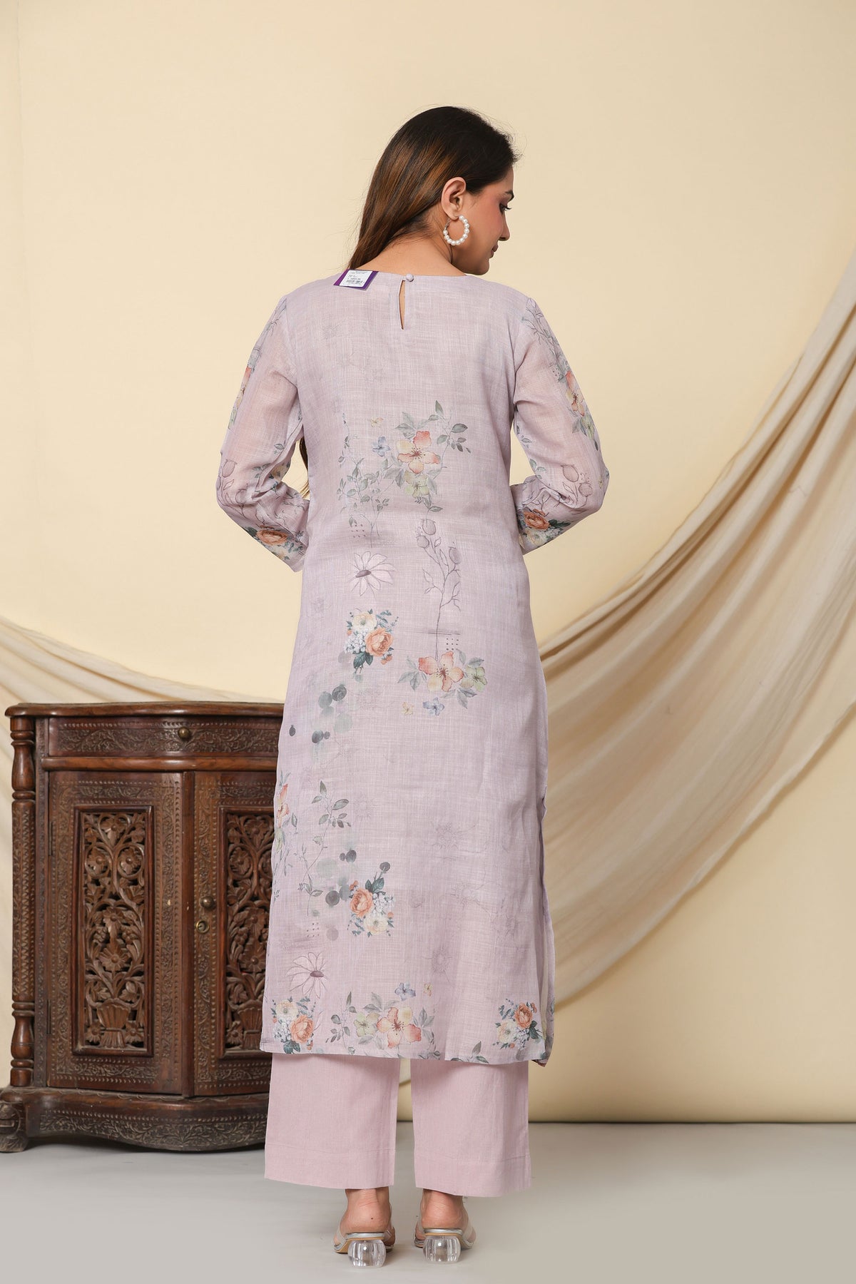 kurti set for women in lavender