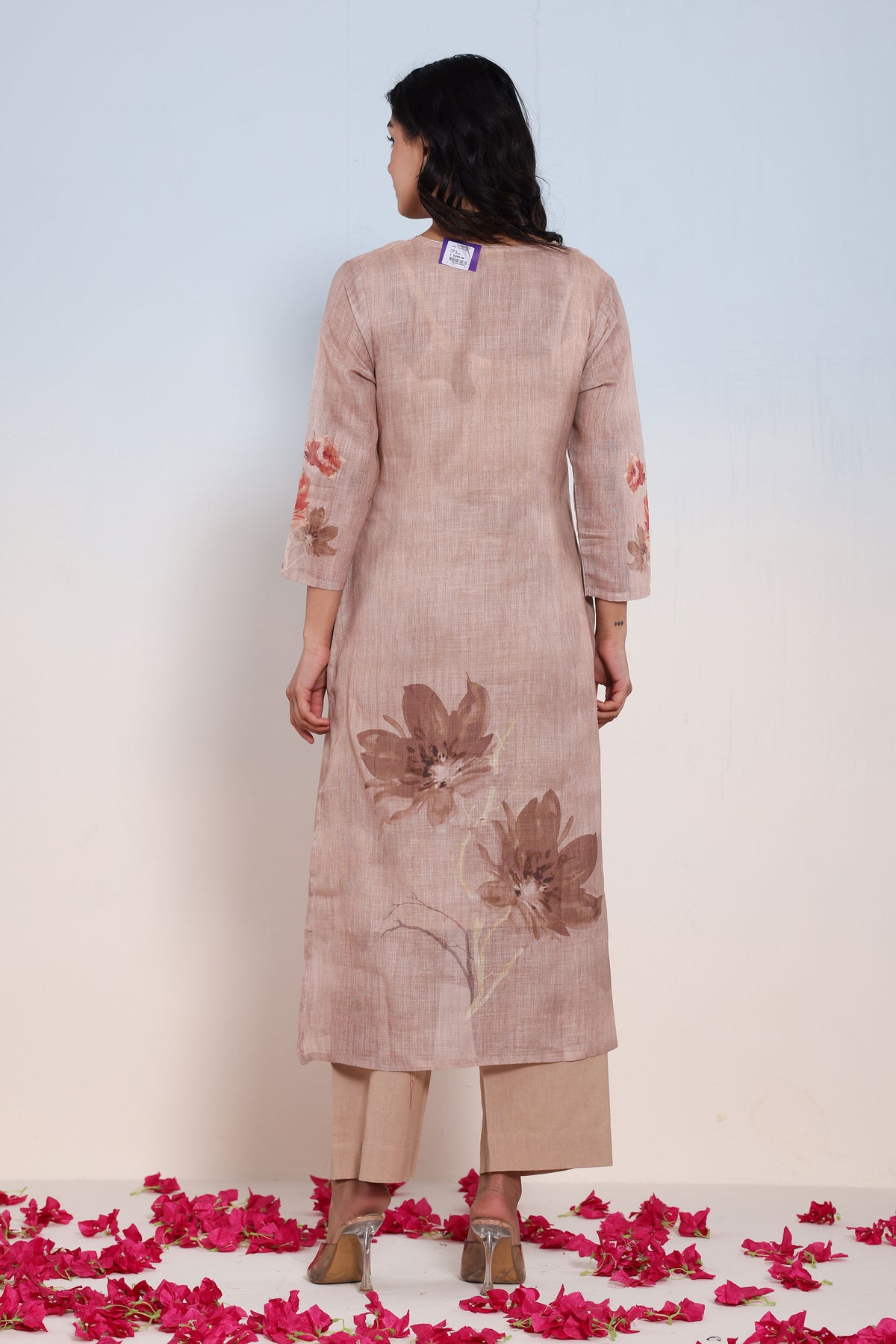 kurti set for women in beige