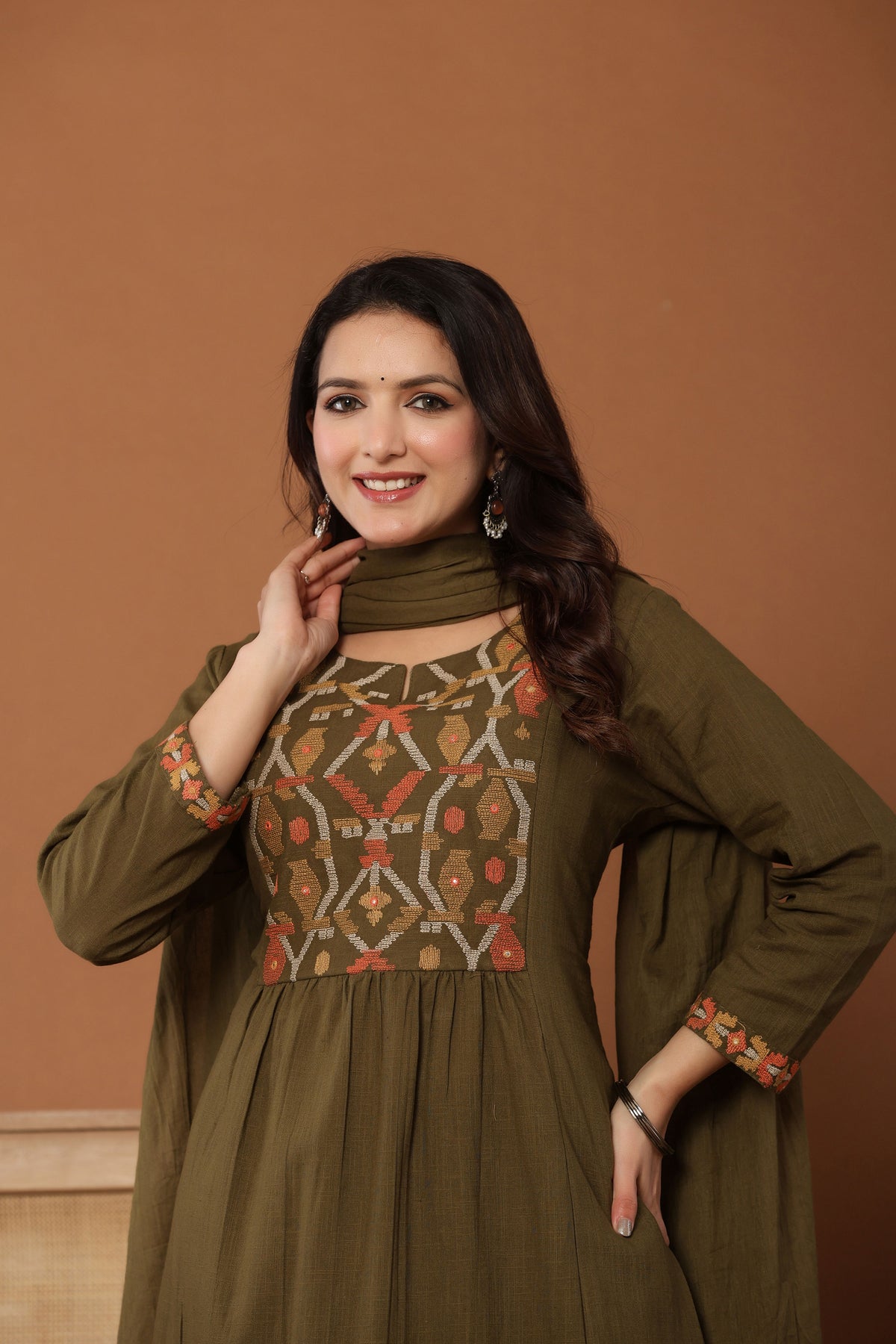 kurti set for women in green