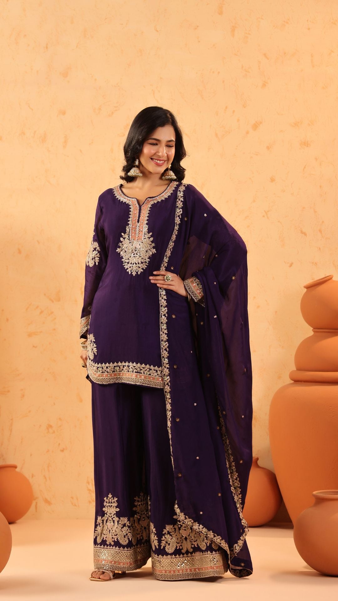 Bandhani Cotton Straight Kurti Set