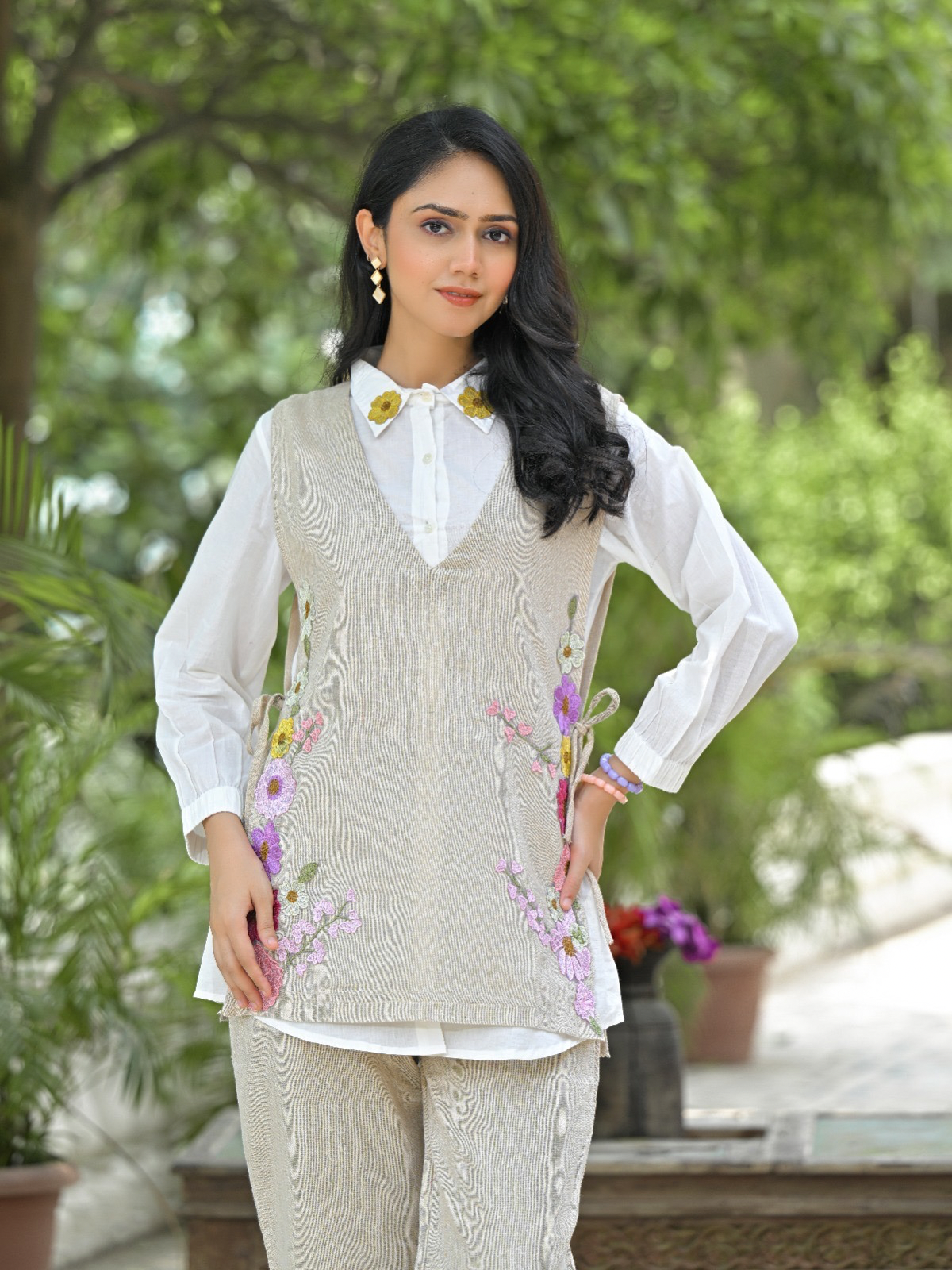 Premium Bandhani Silk Co-Ord Set