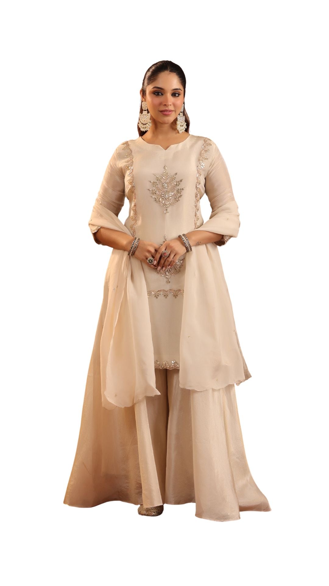 Bandhani Cotton Straight Kurti Set